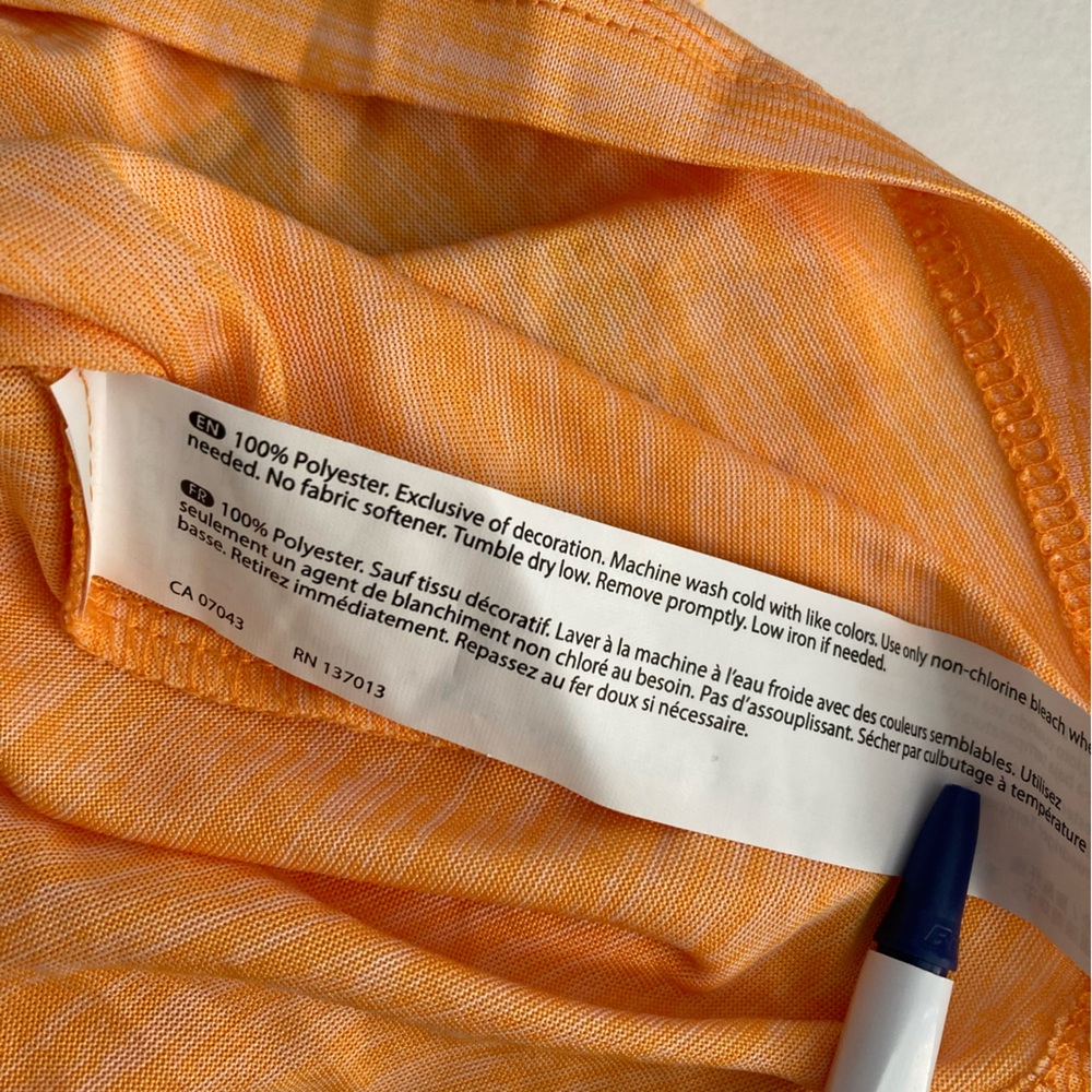 BALLY | NWT Women’s Total Fitness Heathered Cantaloupe Color Racerback Tank - Picture 6 of 7